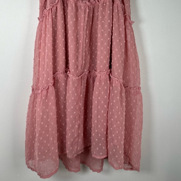 Francesca’s Candace Tiered Clip Dot Mini Dress, Size M - Picture 7 of 10